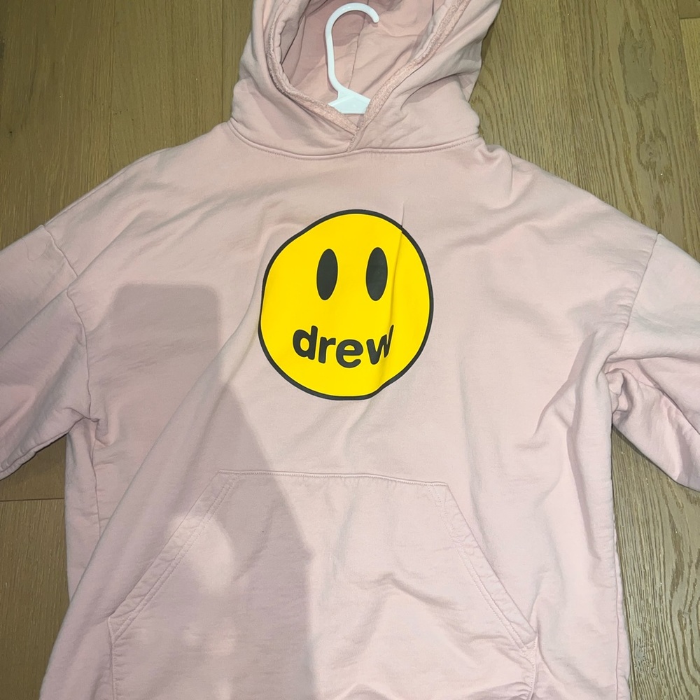 Soft pink drew house hoodie
